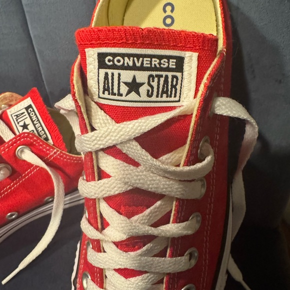 Converse Chuck Taylor All Star Ox Low Top Unisex Sneakers (Red) Men 7 / Women 9 - Picture 8 of 12